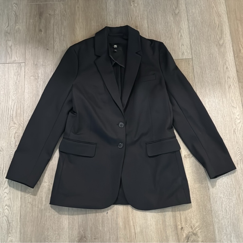 NWT! BANANA REPUBLIC BLACK RELAXED EVERYWHERE PONTE BLAZER - MULTIPLE SIZES💫 - Picture 6 of 10